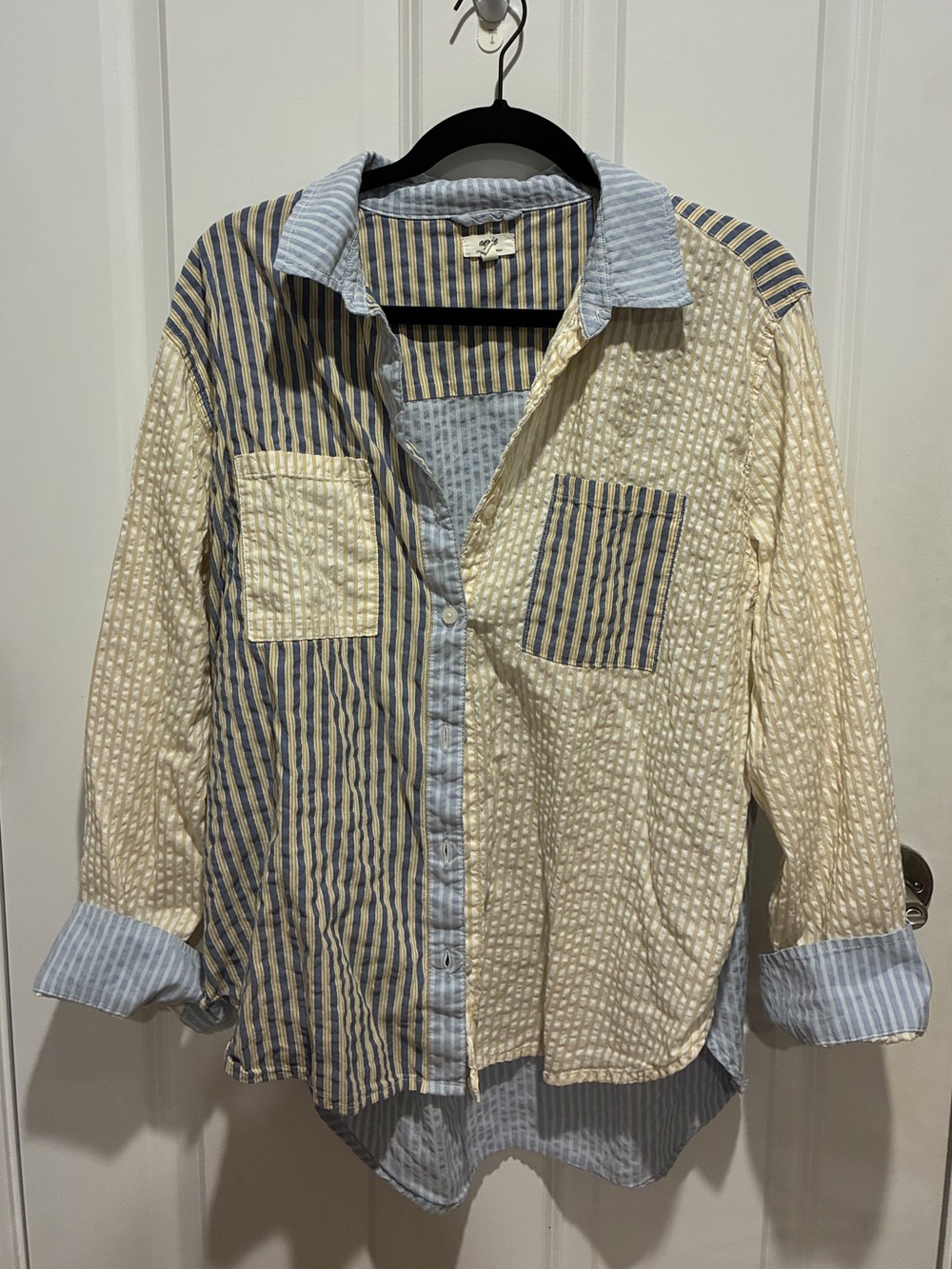 aerie seersucker button up